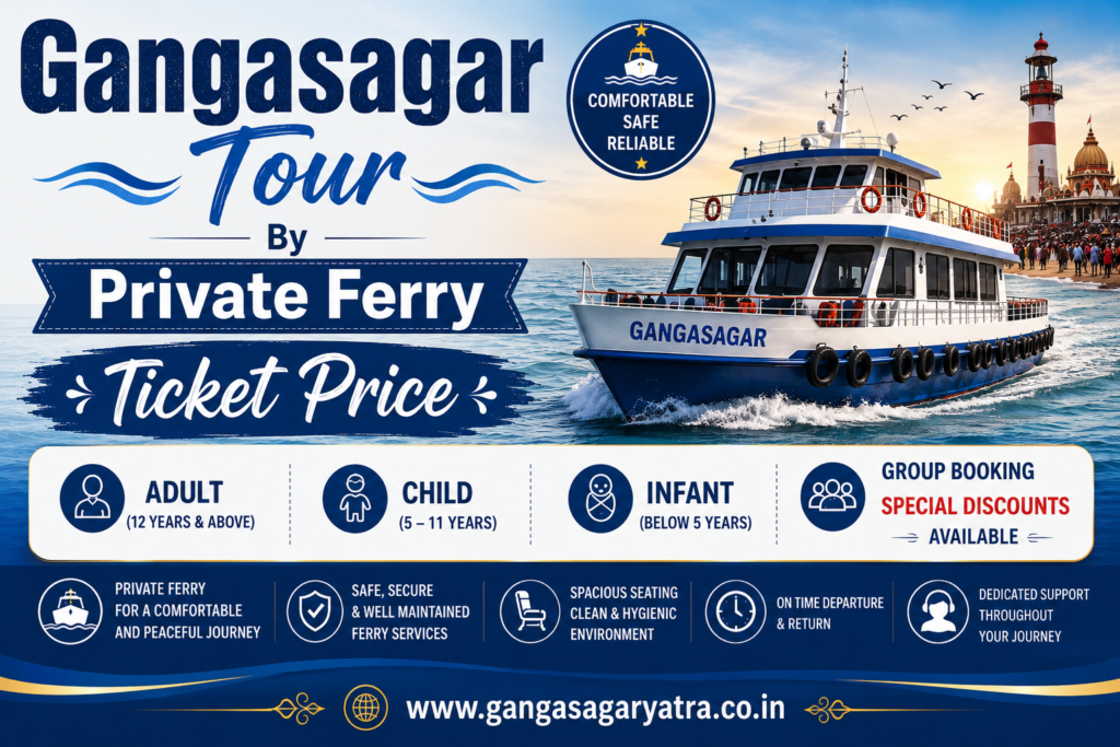 Gangasagar Tour By Private Ferry Ticket Price