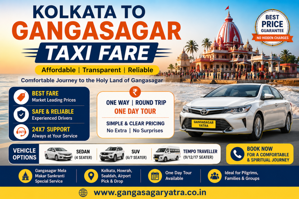 Kolkata To Gangasagar Taxi Fare