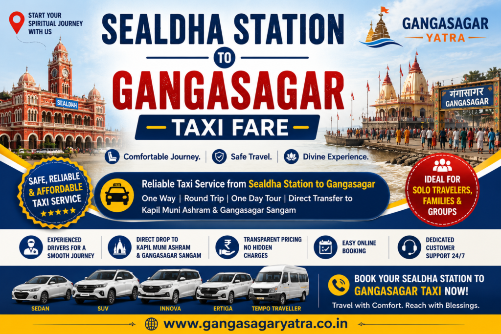 Sealdha Station To Gangasagar Taxi Fare